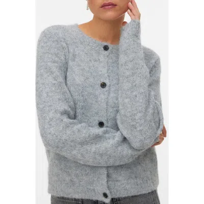 Vero Moda Novah Cardigan In Gray