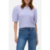 Vero Moda Novah Short Sleeve Sweater In Purple