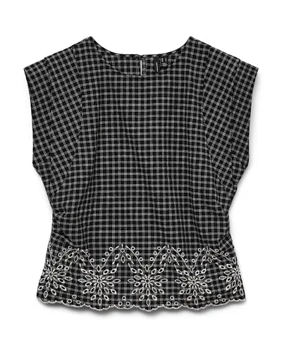 Vero Moda Olga Round Neck Sleeveless Top In Gray