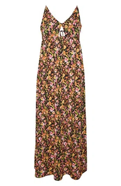 Vero Moda Page Floral Maxi Dress In Multi