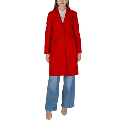 Vero Moda Polyester Jackets & Women's Coat In Red