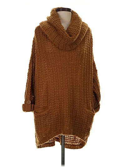 Pre-owned Vero Moda Poncho In Brown