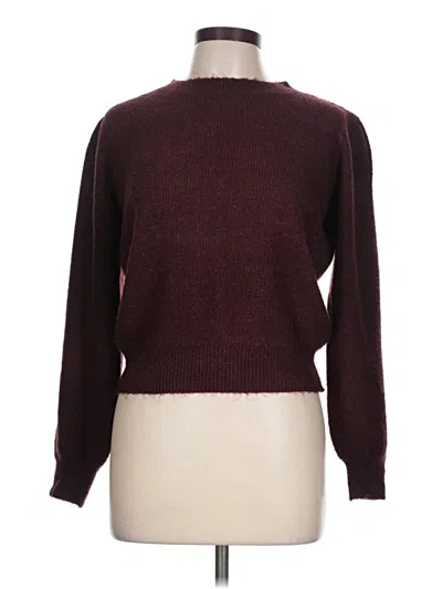 Pre-owned Vero Moda Pullover Sweater In Burgundy