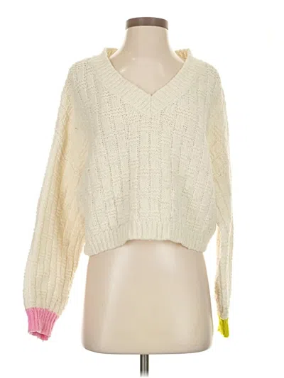 Pre-owned Vero Moda Pullover Sweater In Ivory