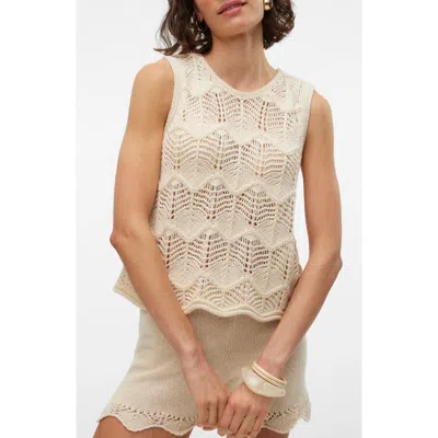 Vero Moda Rene Sweater Tank In Birch