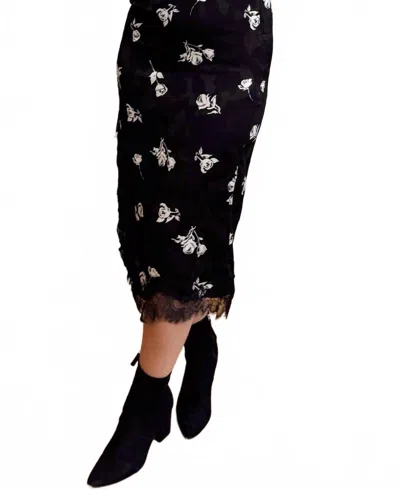 Vero Moda Rose Lace Skirt In Multi