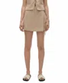 Vero Moda Rose High Tie Waist Skort In Beige