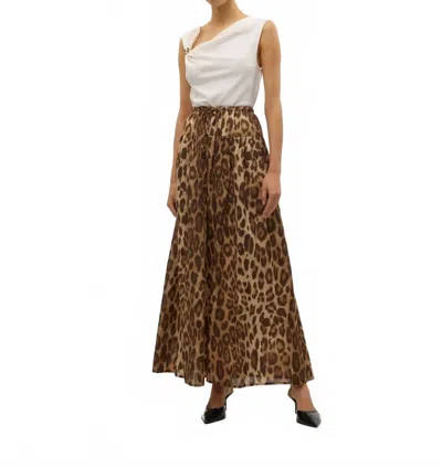 Vero Moda Roxanne Maxi Skirt In Leopard In Multi