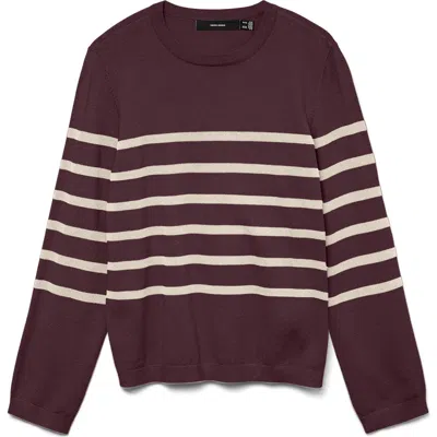 Vero Moda Saba Stripe Sweater In Animal Print
