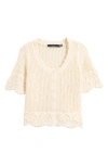 Vero Moda Sandia Open Stitch Organic Cotton Blend Cardigan
