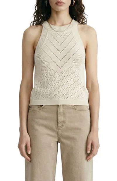 Vero Moda Sapphire Sands Openwork Tank In Neutral