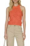 Vero Moda Sapphire Sands Openwork Tank In Orange