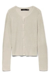 Vero Moda Scallop Cardigan In Birch