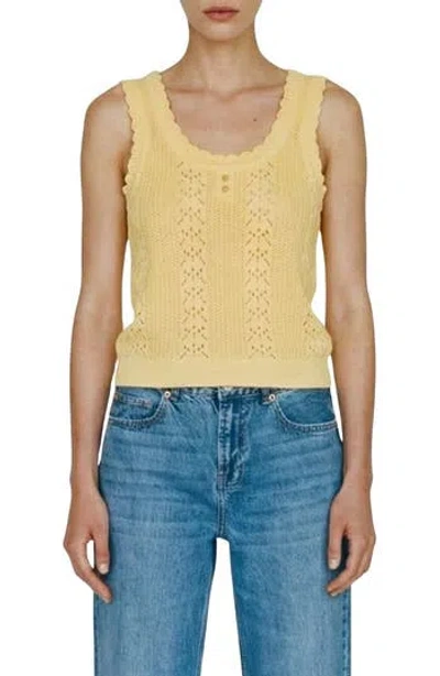 Vero Moda Secret Sands Knit Tank In Yellow