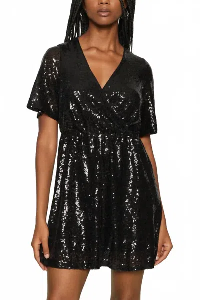 Vero Moda Sequence Cocktail Party Dress In Black