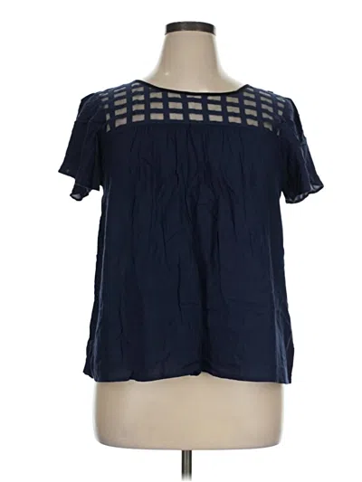 Pre-owned Vero Moda Short Sleeve Blouse In Blue