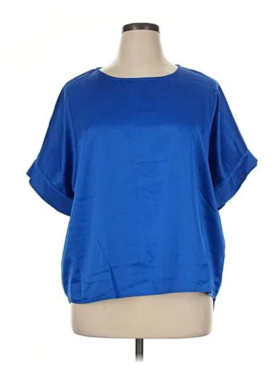 Pre-owned Vero Moda Short Sleeve Blouse In Blue