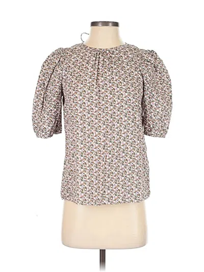 Pre-owned Vero Moda Short Sleeve Blouse In Brown