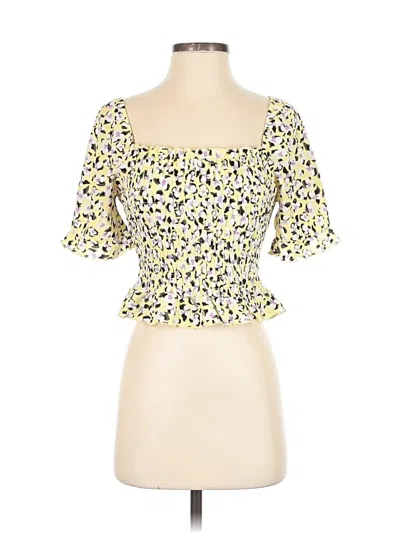 Pre-owned Vero Moda Short Sleeve Blouse In Yellow