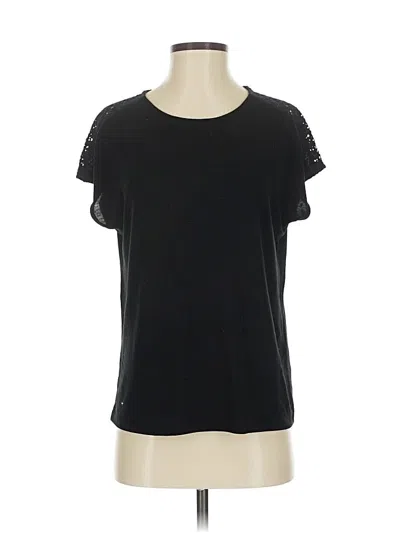 Pre-owned Vero Moda Short Sleeve Top Black Crew Neck Tops