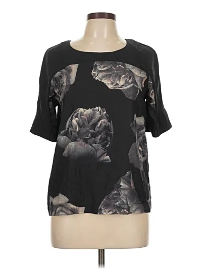 Pre-owned Vero Moda Short Sleeve Top Black Scoop Neck Tops