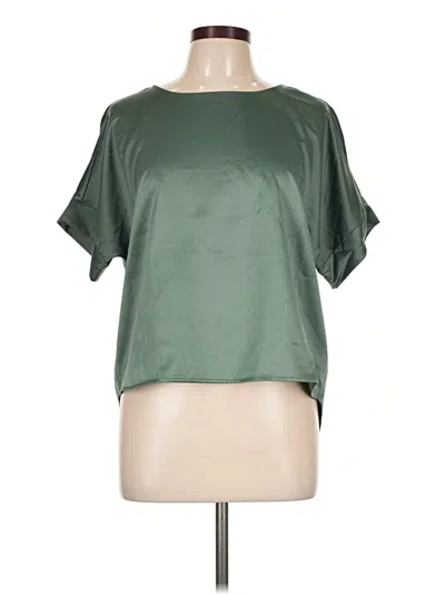 Pre-owned Vero Moda Short Sleeve Top Green Boatneck Tops
