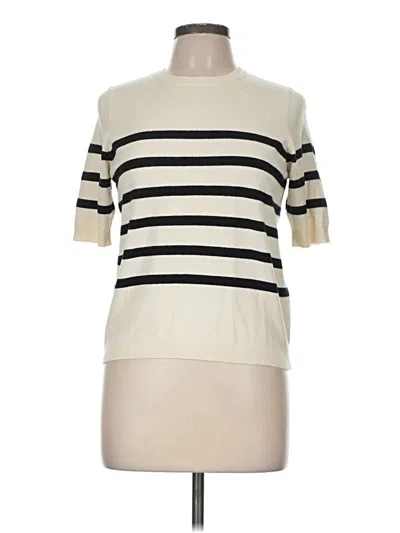 Pre-owned Vero Moda Short Sleeve Turtleneck In Ivory