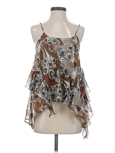 Pre-owned Vero Moda Sleeveless Blouse In Brown