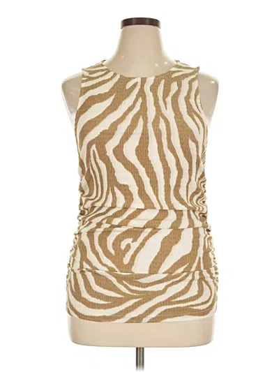 Pre-owned Vero Moda Sleeveless Blouse In Gold