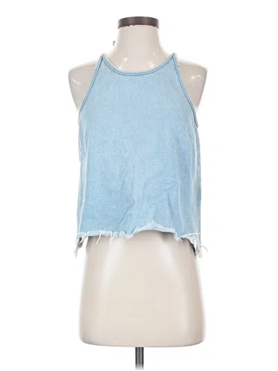 Pre-owned Vero Moda Sleeveless Top Blue Halter Neckline Tops