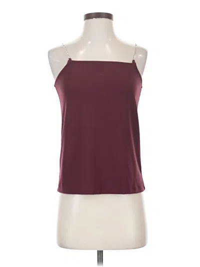 Pre-owned Vero Moda Sleeveless Top Burgundy Halter Neckline Tops