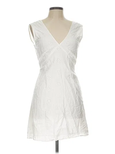 Pre-owned Vero Moda Sleeveless Top White Plunge Neckline Tops