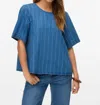 Vero Moda Striped Tie Blouse In Multi