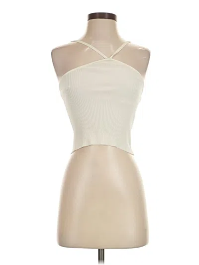 Pre-owned Vero Moda Tank Top Ivory Halter Neckline Tops