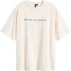 Vero Moda Taz Hailey Papaya Cotton Graphic T-shirt In White