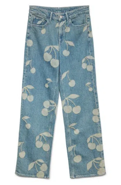 Vero Moda Tessa Wide Leg Jeans In Medium Blue Denim