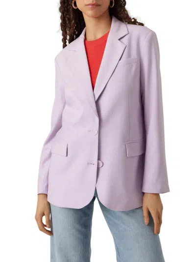 Vero Moda Thuytroian Long Sleeve Classic Blazer In Orchid Bloom In Multi