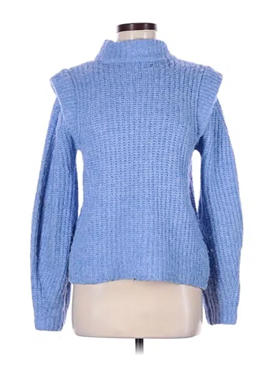 Pre-owned Vero Moda Turtleneck Sweater In Blue