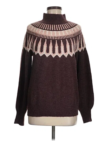 Pre-owned Vero Moda Turtleneck Sweater In Brown