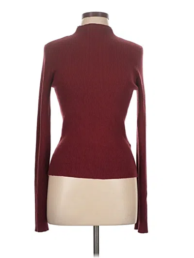 Pre-owned Vero Moda Turtleneck Sweater In Burgundy