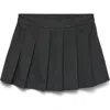 Vero Moda Unna Check Detail Pleated Miniskirt In Black