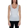 Vero Moda Lace Trim Jersey Tank Top In White