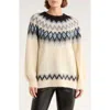 Vero Moda Visti Fair Isle Pullover Sweater In Neutral