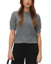 Vero Moda Vmgenius Short Pullover Sweater In Gray