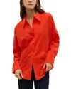 Vero Moda Vmkia Long Sleeve Shirt In Fiery Red