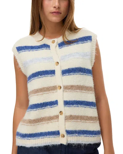 Vero Moda Vmkira Sleeveless Striped Vest In Multi