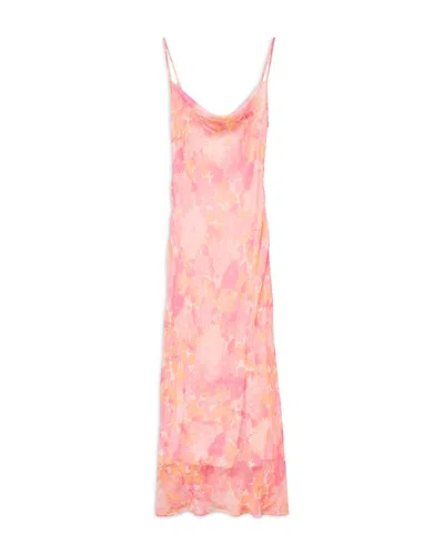 Vero Moda Waterfall Dress In Pink