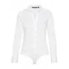 Vero Moda White Cotton Bodysuit In White