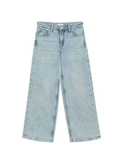 Vero Moda Wide Leg Jeans In Light Blue Denim