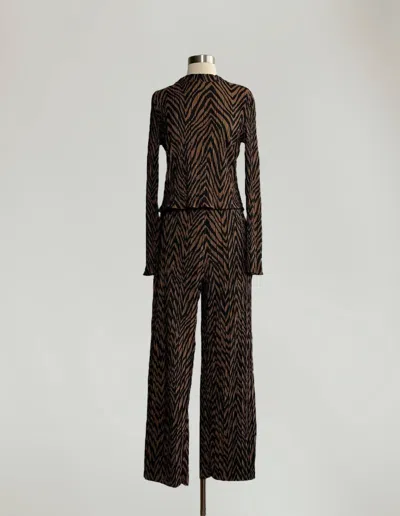 Vero Moda Wilhelmina Pants In Tiger Print
